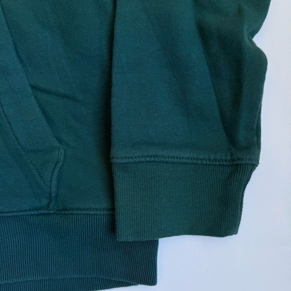 Mens Dark Green/ White Abercrombie & Fitch Pullover Hoodie Sweater Size Large - Picture 6 of 7